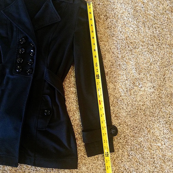 HeartSoul pea jacket. Button closure & mock pockets for dress or casual attire. - Picture 4 of 11